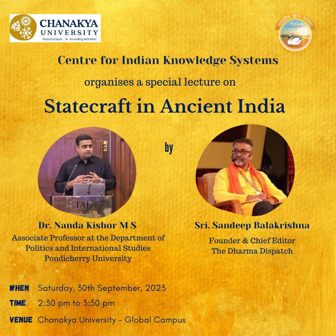 Special Lecture Report Organised by the Centre for Indian Knowledge ...