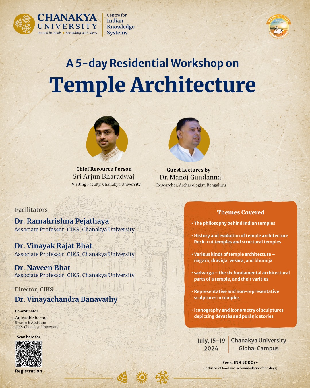 A 5-day Residential Workshop on Temple Architecture