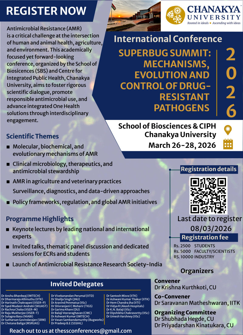 International Conference on Superbug Summit: Mechanisms, Evolution, and Control of Drug-Resistant Pathogens