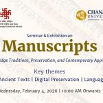 Seminar on Manuscripts: Knowledge Traditions, Preservation, and Contemporary Approaches [In-person]