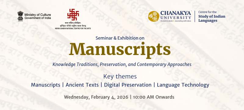 Seminar on Manuscripts: Knowledge Traditions, Preservation, and Contemporary Approaches [In-person]