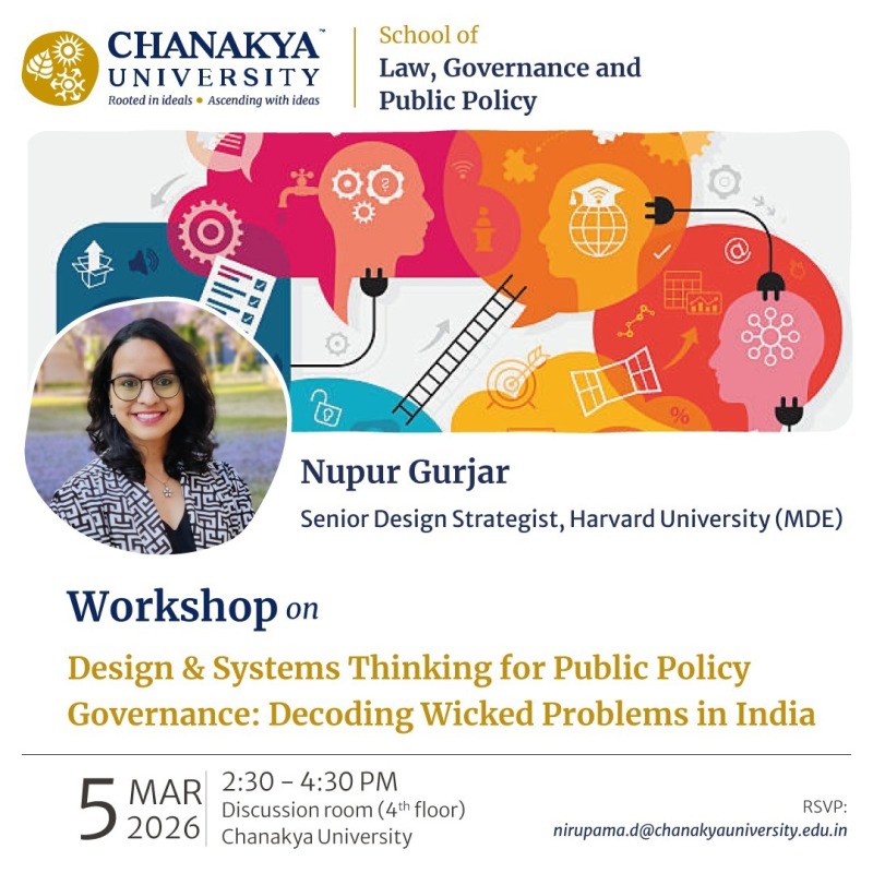 Workshop on Design & Systems Thinking for Public Policy Governance: Decoding Wicked Problems in India