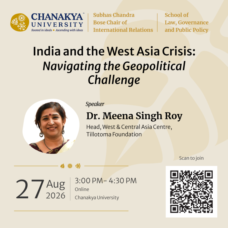 Webinar on the Theme of India and the West Asia Crisis: Navigating the Geopolitical Challenge