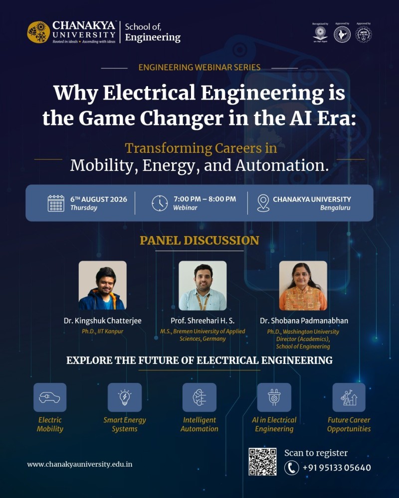 Engineering Webinar Series Why Electrical Engineering is the Game Changer in the AI Era: Transforming Careers in Mobility, Energy, and Automation.
