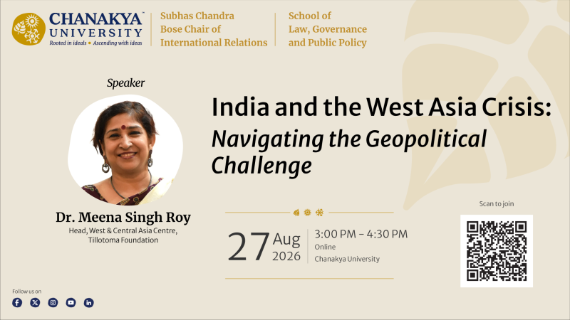 A Report on Webinar - India and the West Asia Crisis: Navigating the Geopolitical Challenge